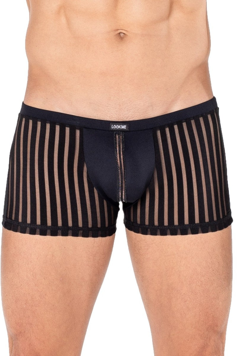 schwarzer Boxer Shorts 2201-67 von Look Me schwarzer Boxer Shorts 2201-67 von Look Me